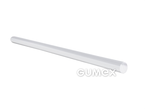 Polykarbonátová tyč, priemer 50mm, dĺžka 1000mm, PC, -50°C/+135°C, transparentná